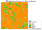 Digital rock physics: A geological driven workflow for the segmentation of anisotropic Ruhr sandstone: segmented subvolumes