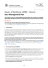 EXC IntCDC - Data Management Plan Template for Research Projects